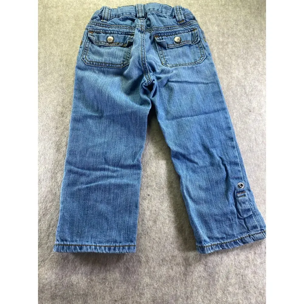 Baby Gap Adjustable Waist Blue Jeans or Capris Size 4T